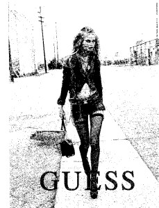Guess ad from Glamour magazine: Sept. 2009